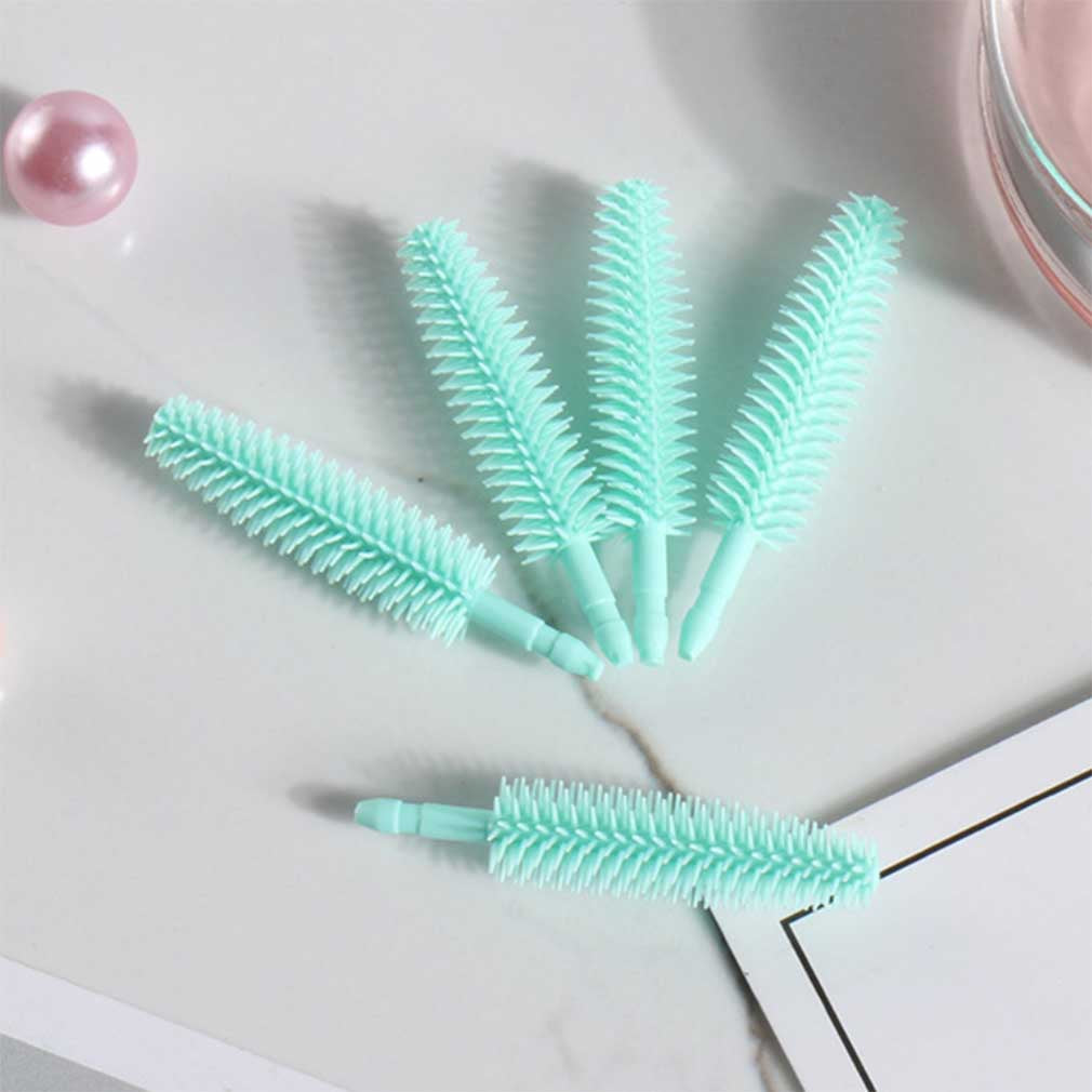 Silicone Mascara Wands Disposable Eyelash Brushes for Extensions 50 pieces/bag