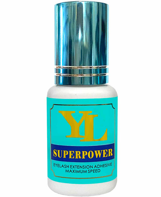 SUPERPOWER Black 0.5 to 1 Second FAST Drying EXTRA STRONG / 8 Weeks Long Retention Glue 5ml Black【Made in Taiwan】