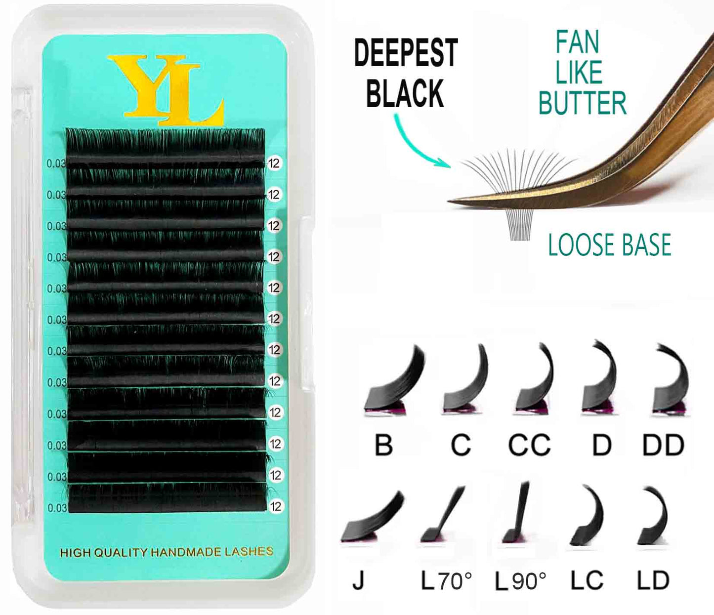 FREE SAMPLE SET . Cashmere Faux Mink Matte Black Lashes 3 Trays【First Time Buyer of Our Company ONLY 】